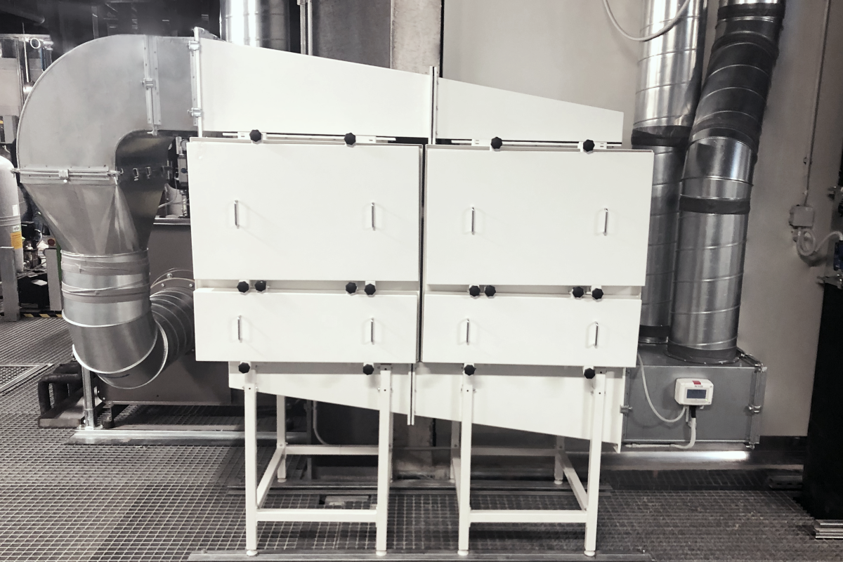 Duct and wall filter units