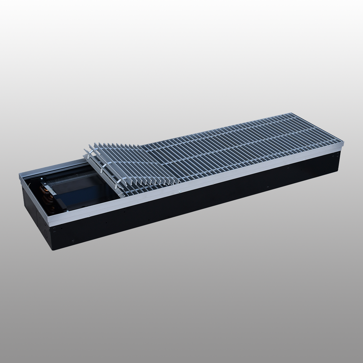 Floor convectors for humid rooms with forced convection TKV-S