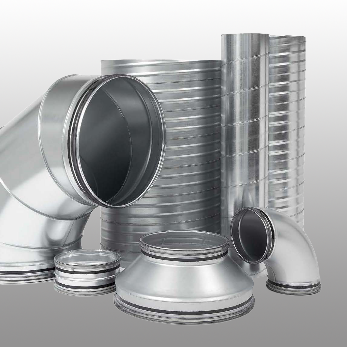 Circular smoke exhaust ducts