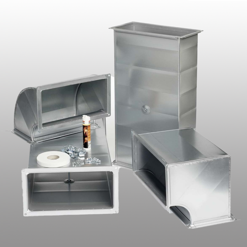 Rectangular smoke exhaust ducts